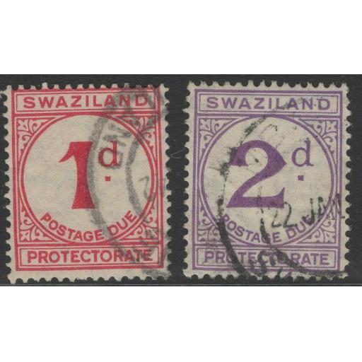 SWAZILAND SGD1/2 1933 POSTAGE DUES FINE USED