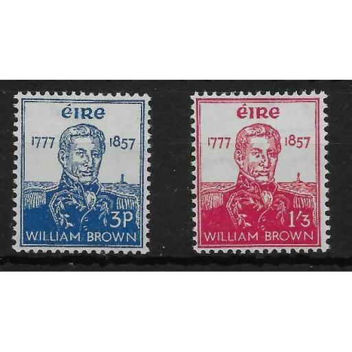 IRELAND SG168/9 1957 ADMIRAL BROWN SET MNH