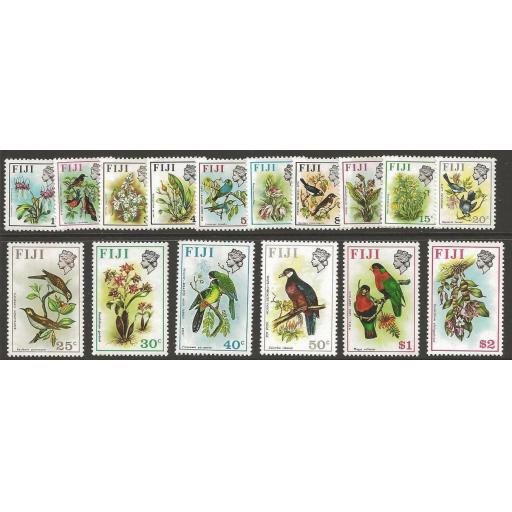 FIJI SG435/50 1971 BIRDS & FLOWERS MNH