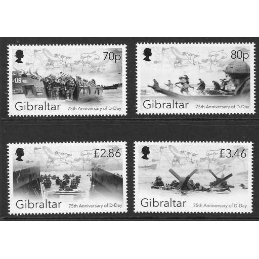 GIBRALTAR 2019 75th ANNIV OF D-DAY MNH