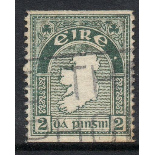 IRELAND SG74a 1934 2d GREY-GREEN IMPERF x p14 USED