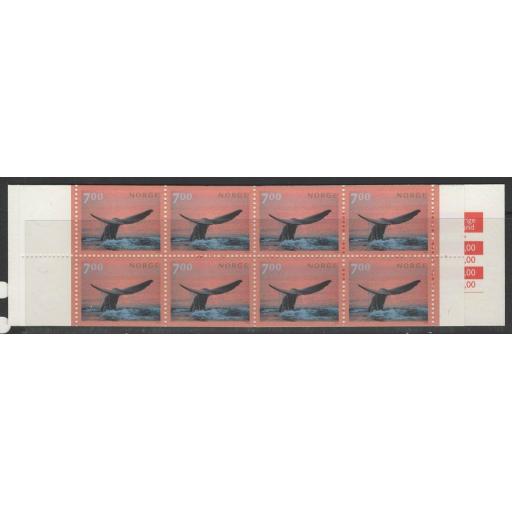 NORWAY SGSB124 2000 ENDANGERED SPECIES BOOKLET MNH