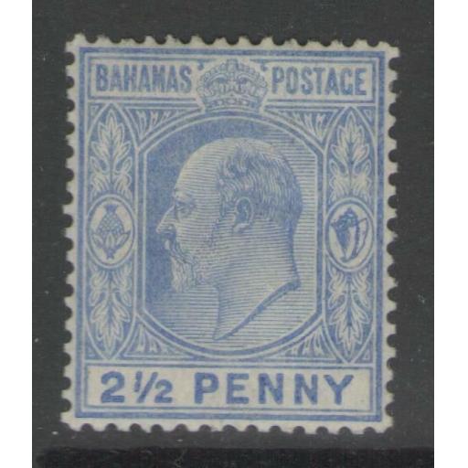 BAHAMAS SG73 1907 2½d ULTRAMARINE MTD MINT