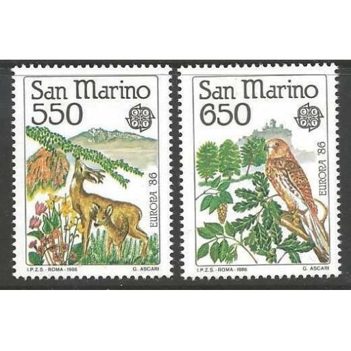 SAN MARINO SG1269/70 1986 EUROPA MNH