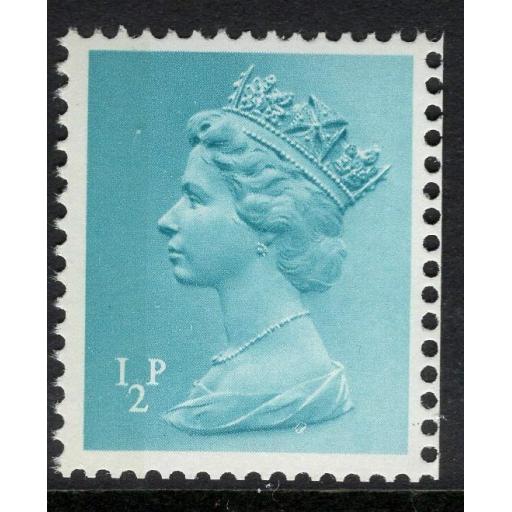 GB SGX842 1971 ½p TURQUOISE LEFT BAND MNH