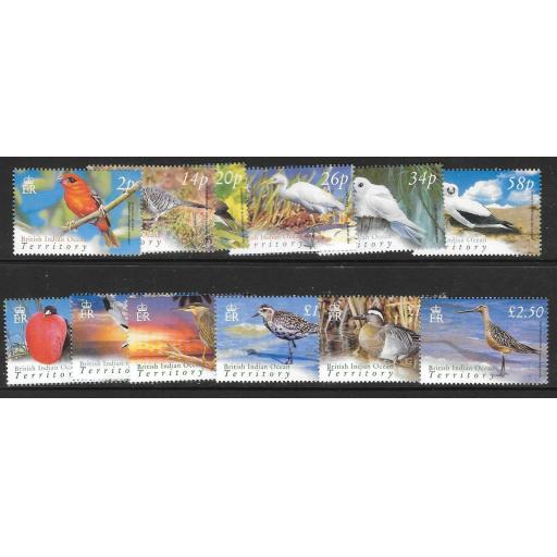 BRITISH INDIAN OCEAN TERR SG296/307 2004 BIRDS MNH