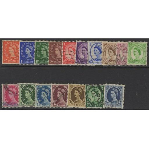 GB SG515/31 1952-4 WMK TUDOR CROWN DEFINITIVE SET USED