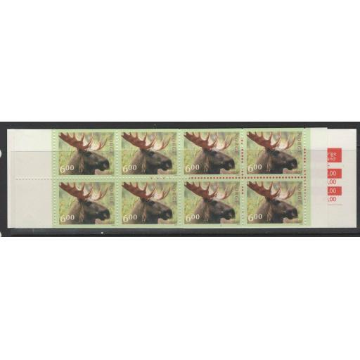 NORWAY SGSB123 2000 ENDANGERED SPECIES BOOKLET MNH