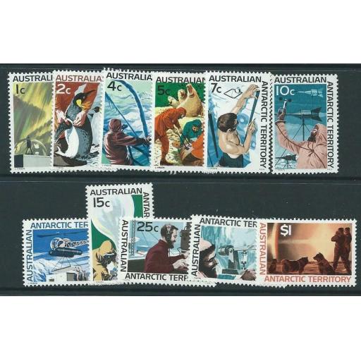 AUSTRALIAN ANTARCTIC TERR SG8/18 1966 DEFINITIVES MNH