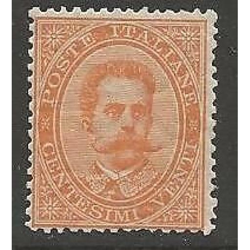 ITALY SG33 1879 20c ORANGE MTD MINT