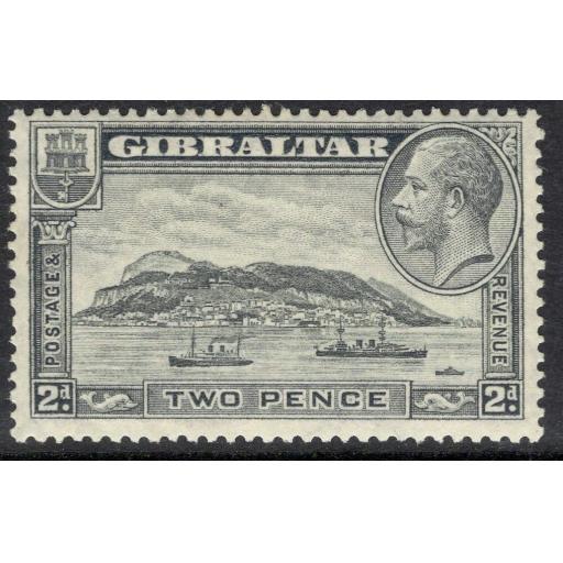 GIBRALTAR SG112a 1932 2d PALE GREY p13½x14 MTD MINT