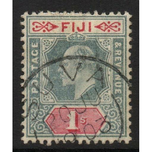 FIJI SG112 1903 1/= GREEN & CARMINE FINE USED