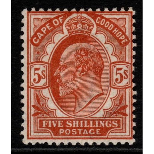 CAPE OF GOOD HOPE SG78 1903 5/= BROWN-ORANGE MTD MINT