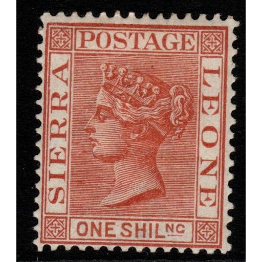 SIERRA LEONE SG34 1888 1/= RED-BROWN MTD MINT