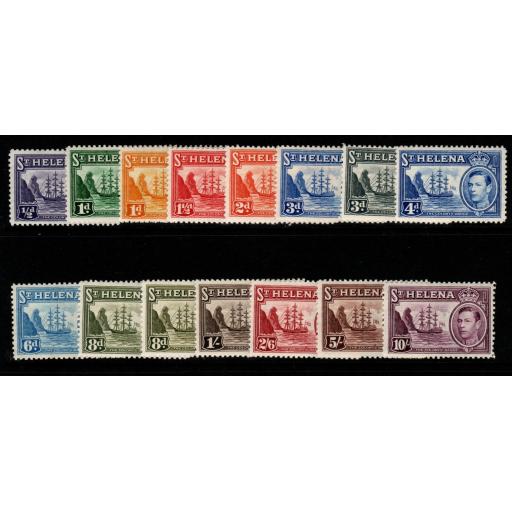 ST.HELENA SG131/40 1938-44 DEFINITIVE SET COMPLETE MTD MINT