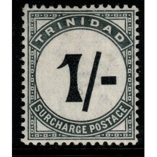 TRINIDAD SGD9 1885 1/= SLATE-BLACK POSTAGE DUE MTD MINT