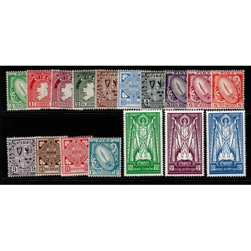 IRELAND SG111/25ba 1940-68 DEFINITIVE SET MTD MINT