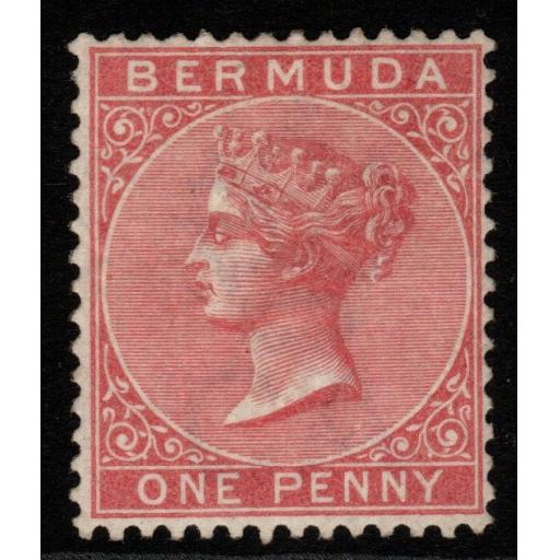 BERMUDA SG22 1883 1d DULL ROSE MTD MINT