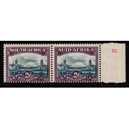 SOUTH AFRICA SG58 1938 2d BLUE & VIOLET MNH