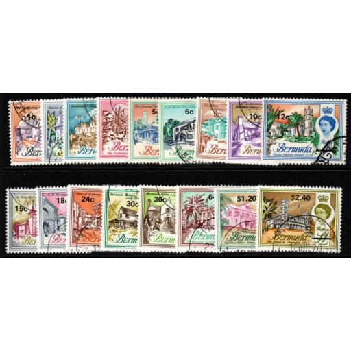 BERMUDA SG232/48 1970 SURCHARGE SET FINE USED