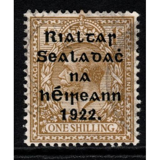 IRELAND SG51 1922 1/= OLIVE-BISTRE FINE USED