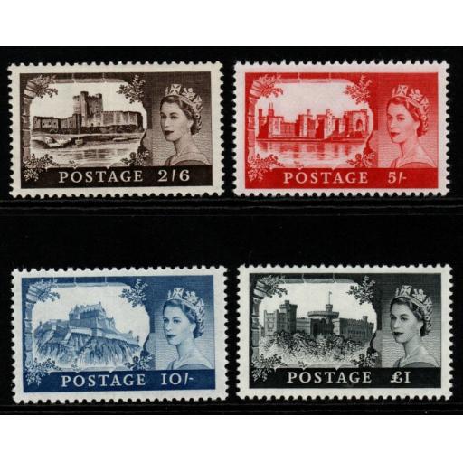 GB SG536/9 1955 CASTLES SET WATERLOW PRINTING MNH