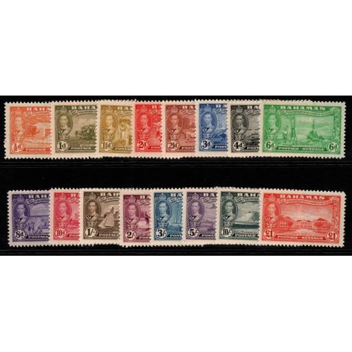 BAHAMAS SG178/93 1948 TERCENTENARY OF ELEUTHERA SET MNH