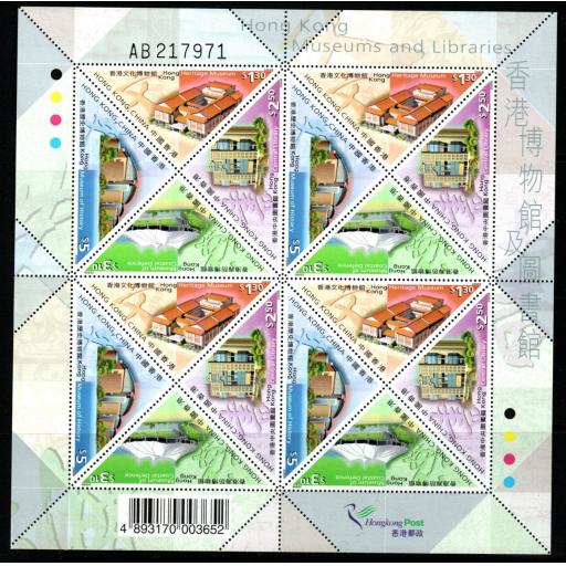 HONG KONG SG1013a 2000 MUSEUMS & LIBRARIES SHEETLET MNH