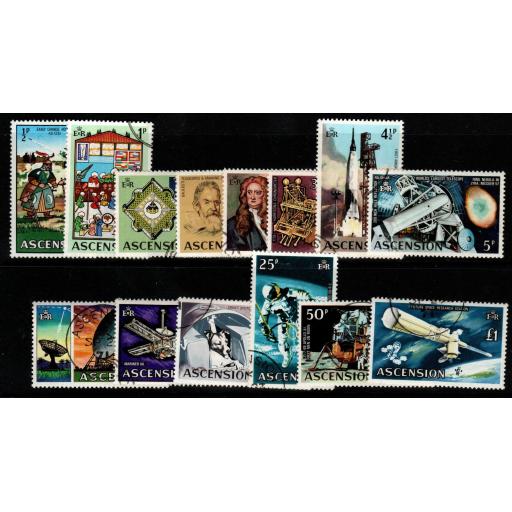 ASCENSION SG135/48 1971 DEFINITIVE SET FINE USED
