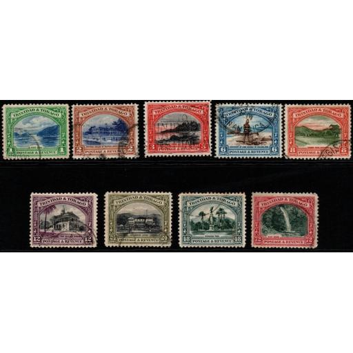 TRINIDAD & TOBAGO SG230/8 1935-7 DEFINITIVE SET FINE USED