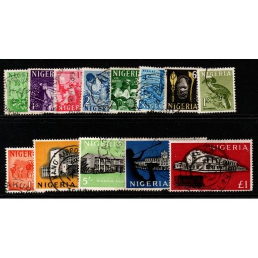 NIGERIA SG89/101 1961 DEFINITIVE SET FINE USED