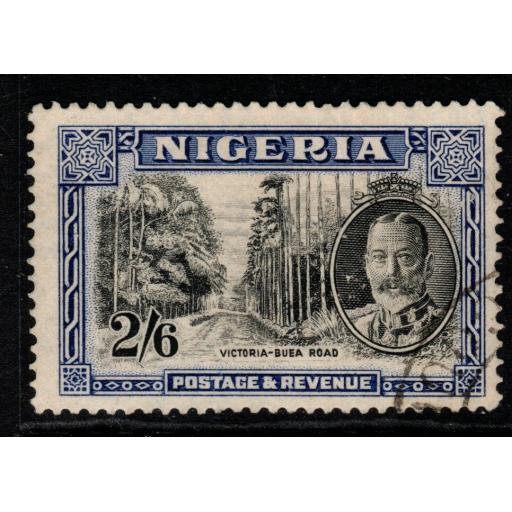 NIGERIA SG42 1936 2/6 BLACK & ULTRAMARINE FINE USED
