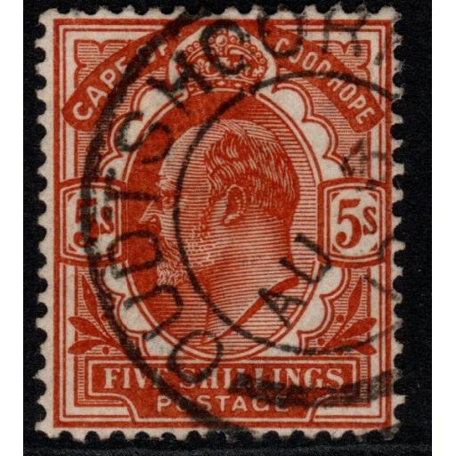 CAPE OF GOOD HOPE SG78 1903 5/= BROWN-ORANGE FINE USED