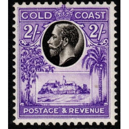 GOLD COAST SG111 1928 2/= BLACK & BRIGHT VIOLET MTD MINT