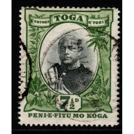 TONGA SG48 1897 7½d BLACK & GREEN FINE USED