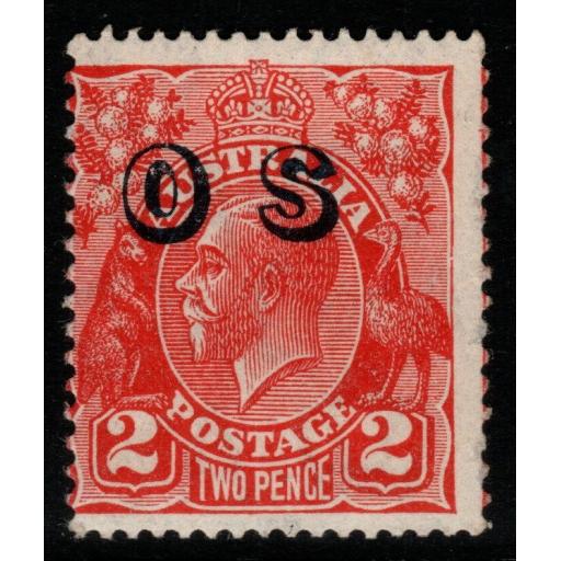 AUSTRALIA SGO130 1932 2d GOLDEN SCARLET MTD MINT