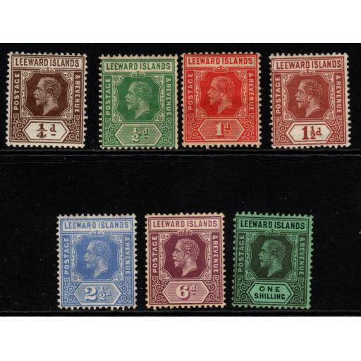 LEEWARD ISLANDS SG81/7 1931-2 REVERSION TO DIE I DEFINITIVE SET MTD MINT