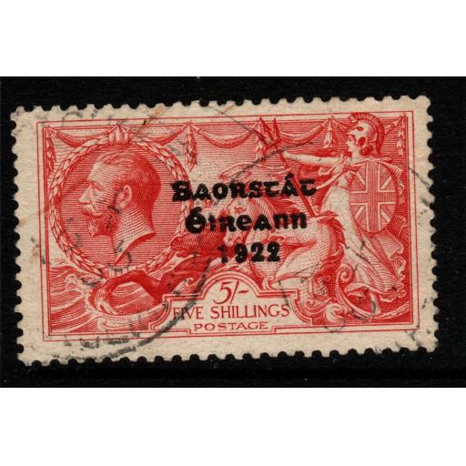 IRELAND SG65 1922 5/= ROSE-CARMINE USED