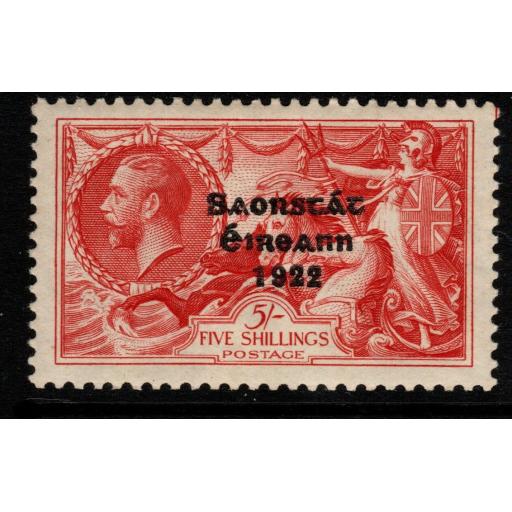 IRELAND SG100 1935 5/= BRIGHT ROSE-RED MTD MINT