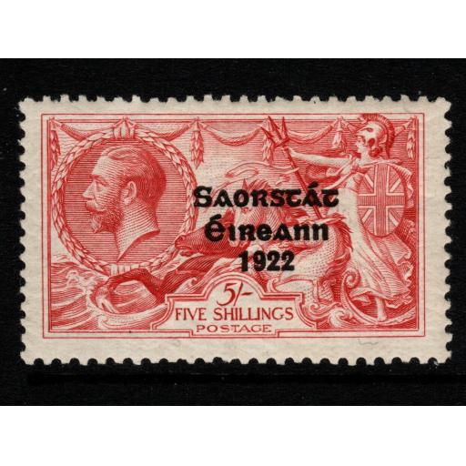 IRELAND SG84 1925 5/= ROSE-CARMINE MTD MINT