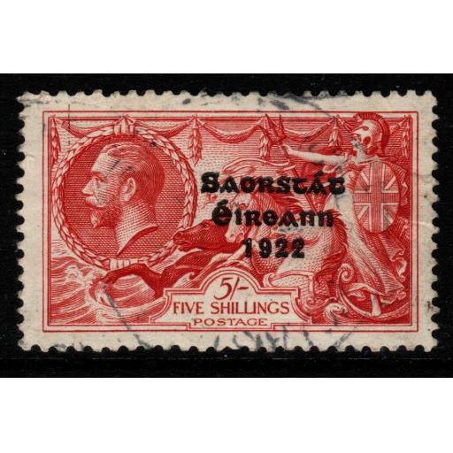 IRELAND SG84 1925 5/= ROSE-CARMINE USED