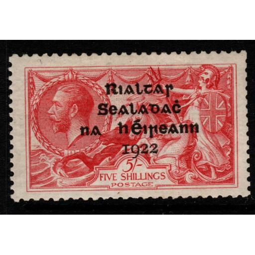 IRELAND SG19 1922 5/= ROSE-CARMINE MTD MINT