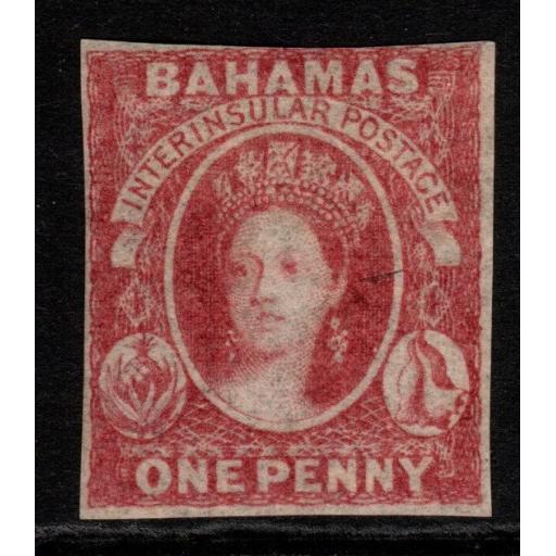 BAHAMAS SG2 1860 1d DULL LAKE MTD MINT