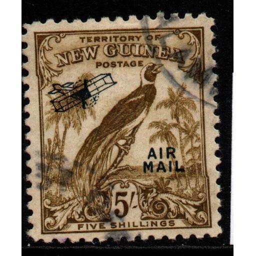 NEW GUINEA SG201 1932 5/= OLIVE-BROWN FINE USED