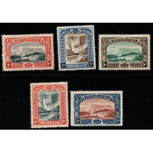 BRITISH GUIANA SG216/21 1898 QUEEN VICTORIA'S JUBILEE MTD MINT