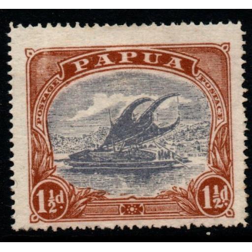 PAPUA SG95d 1925 1½d "POSTACE AT RIGHT" MTD MINT