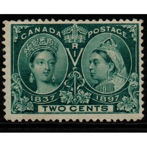 CANADA SG125 1897 2c DEEP GREEN MTD MINT