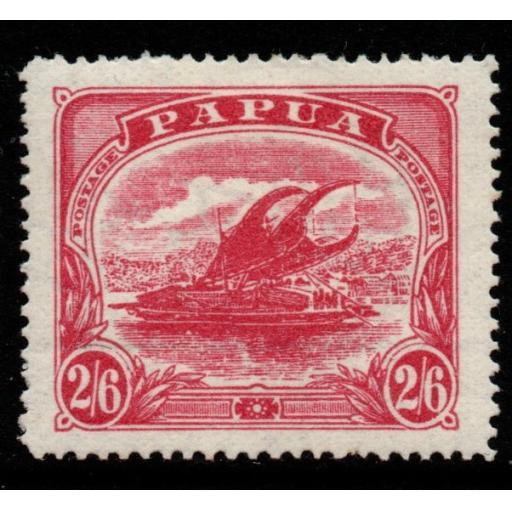 PAPUA SG91 1911 2/6 ROSE-CARMINE MTD MINT