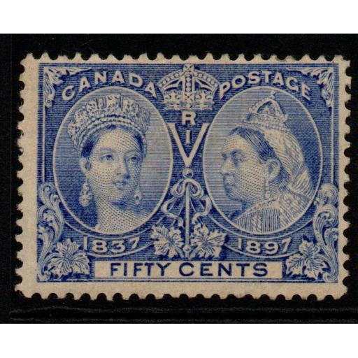 CANADA SG134 1897 50c PALE ULTRAMARINE MTD MINT