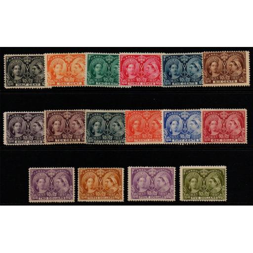 CANADA SG121/40 1897 JUBILEE SET MTD MINT